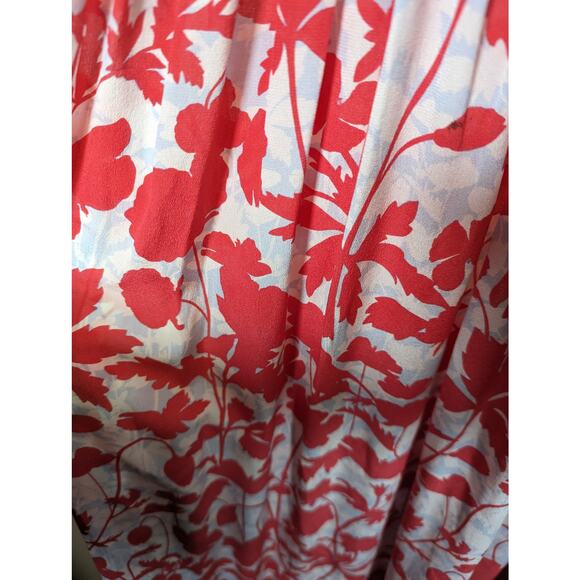 Heidi Klein Quincy Bay Silk Maxi Dress Smocked Bodice Floral Resort Wear L - Picture 6 of 9